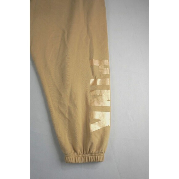 Vintage Y2K Pink Victoria's Secret Boyfriend Logo Jogger Tan Sweatpants 2XL XXL - Picture 2 of 9